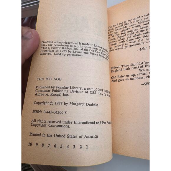 Vintage 'The Ice Age' Paperback, 1st Ed, 1st Printing - Picture 5 of 5